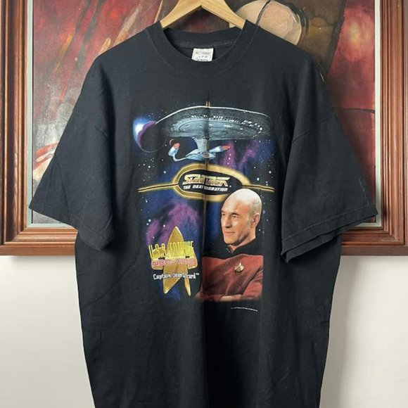 2000 Og Star Trek Captain Jean Luc Picard Tee Movie Rare - Picture 1 of 1